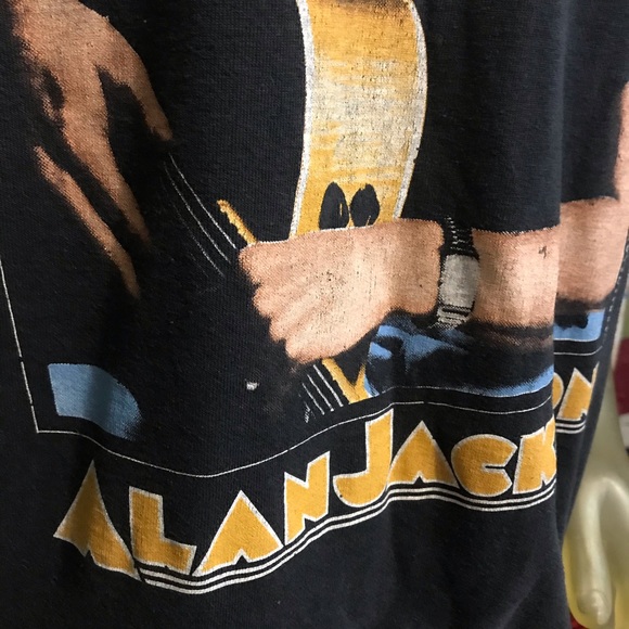 Vintage 1991 Alan Jackson Single Stitch Large Tee - Picture 5 of 7